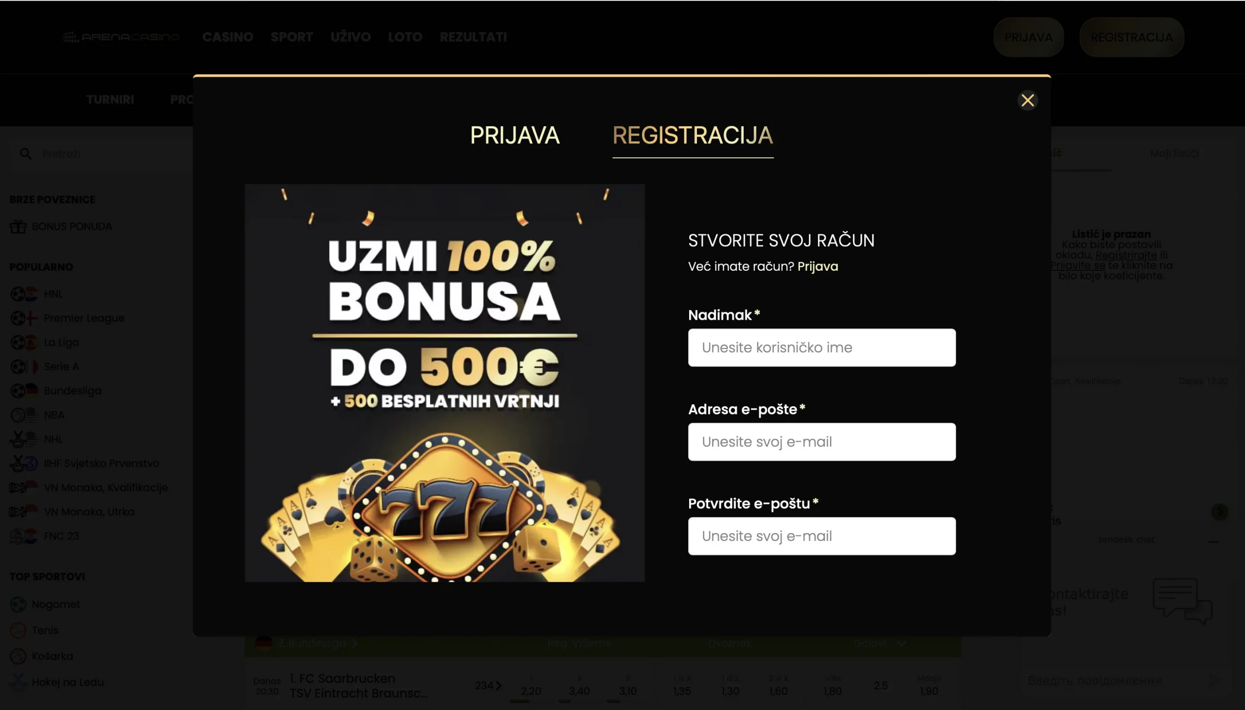 ArenaBet Kladionica
