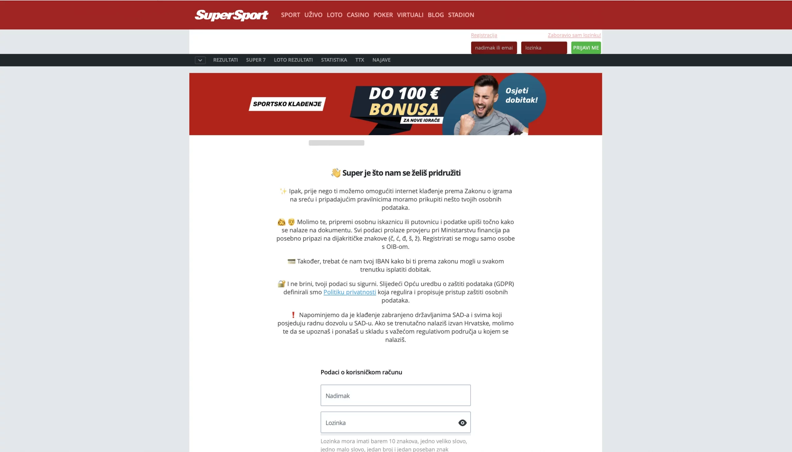 Supersport Kladionica