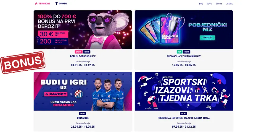 Favbet bonusi